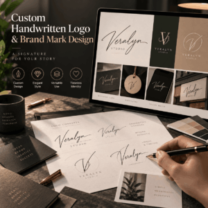 Elegant Signature Logo & Custom Brand Mark Design